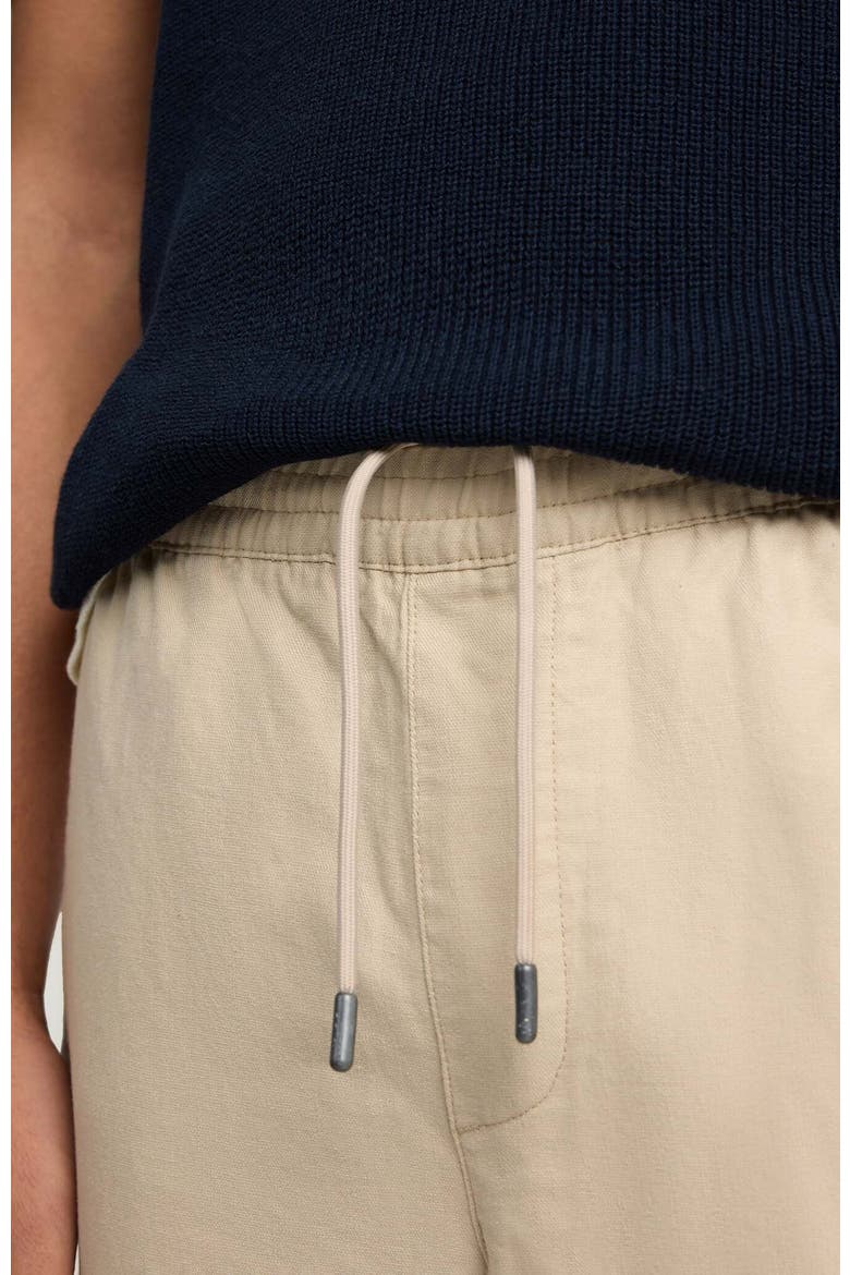 Linen Cotton Stretch Cuff Pant, Alternate, color, OXFORD TAN