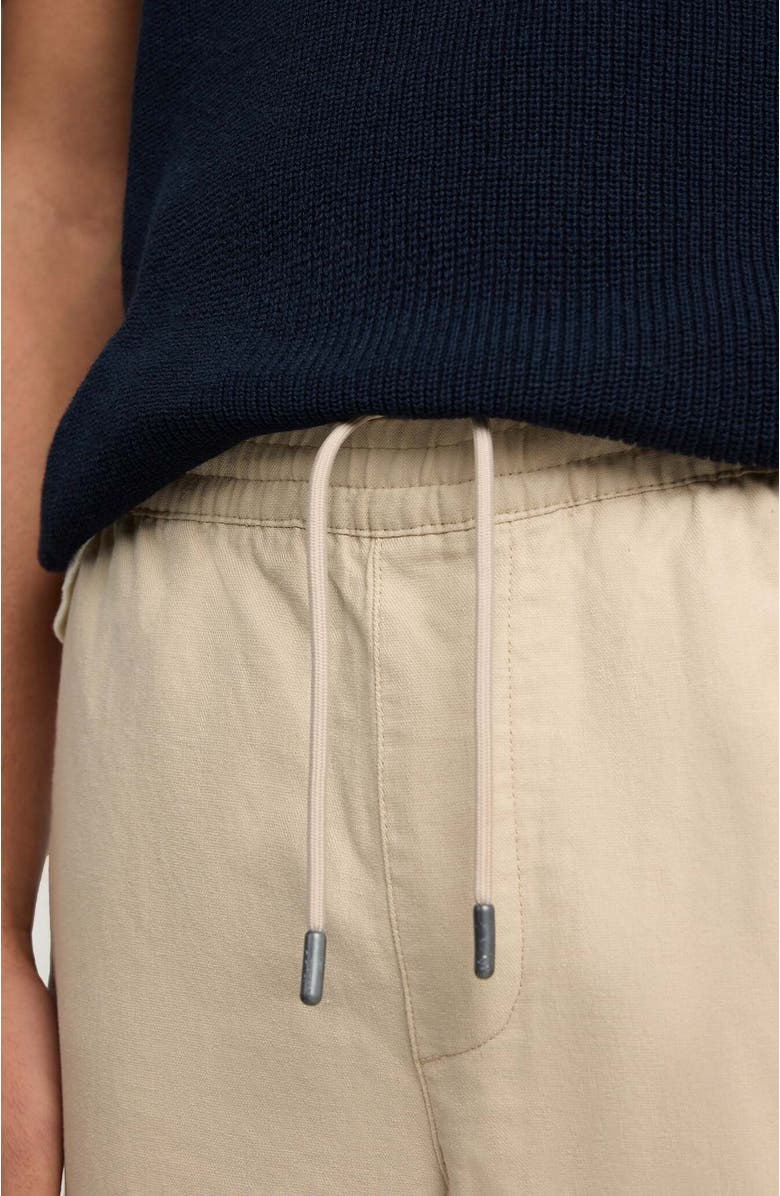 Onia Linen Cotton Stretch Cuff Pant, Alternate, color, Oxford Tan