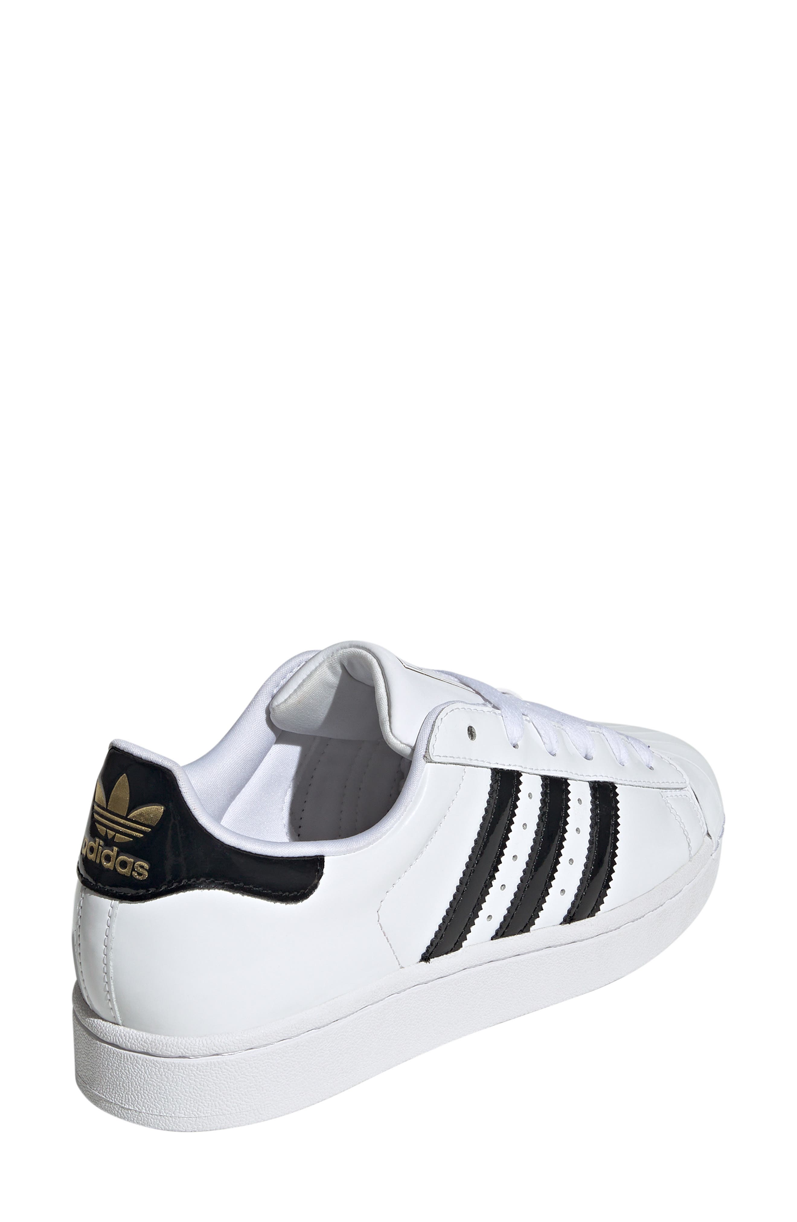adidas Superstar II Sneaker, Alternate, color, White/ Black/ Gold Metallic