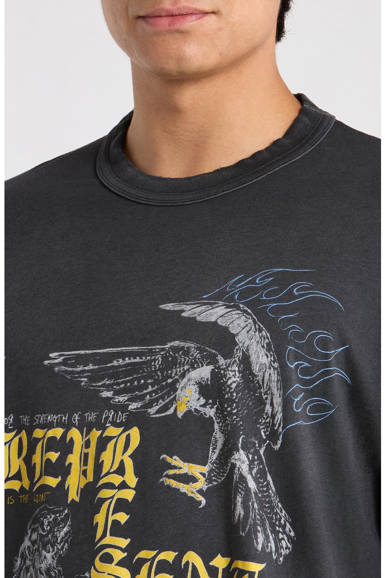 Enemy Graphic Tee, Alternate, color, WASHED BLACK