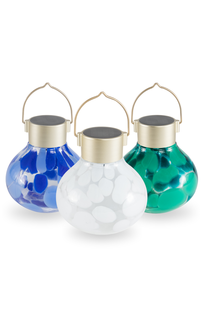 Allsop Home & Garden Solar Tea Lantern Multi-Colored 3-pack, Main, color, Multi-Colored