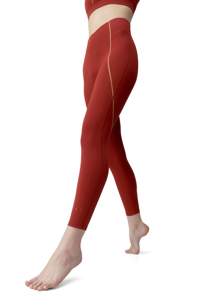 Brone Performance Full-Length Sports Legging, Alternate, color, Sunset
