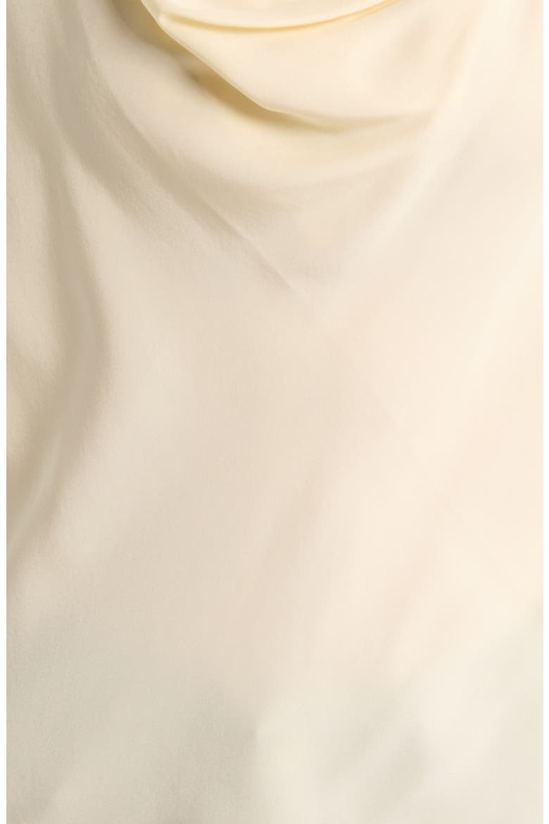 Vinnie Cowl Neck Silk Top, Alternate, color, IVORY
