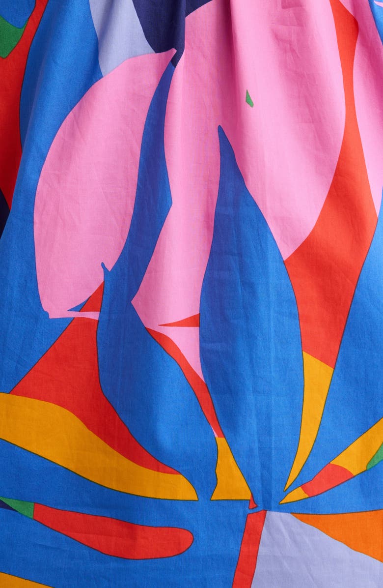 SUGARLIPS Josy Chroma Abstract Puff Sleeve Top, Alternate, color, Red-Blue-Multi