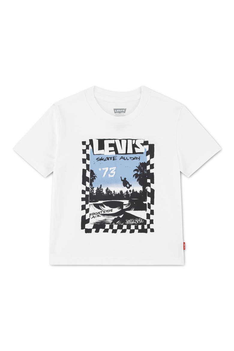 Kids' Catching Air Graphic T-Shirt, Main, color, BRIGHT WHITE