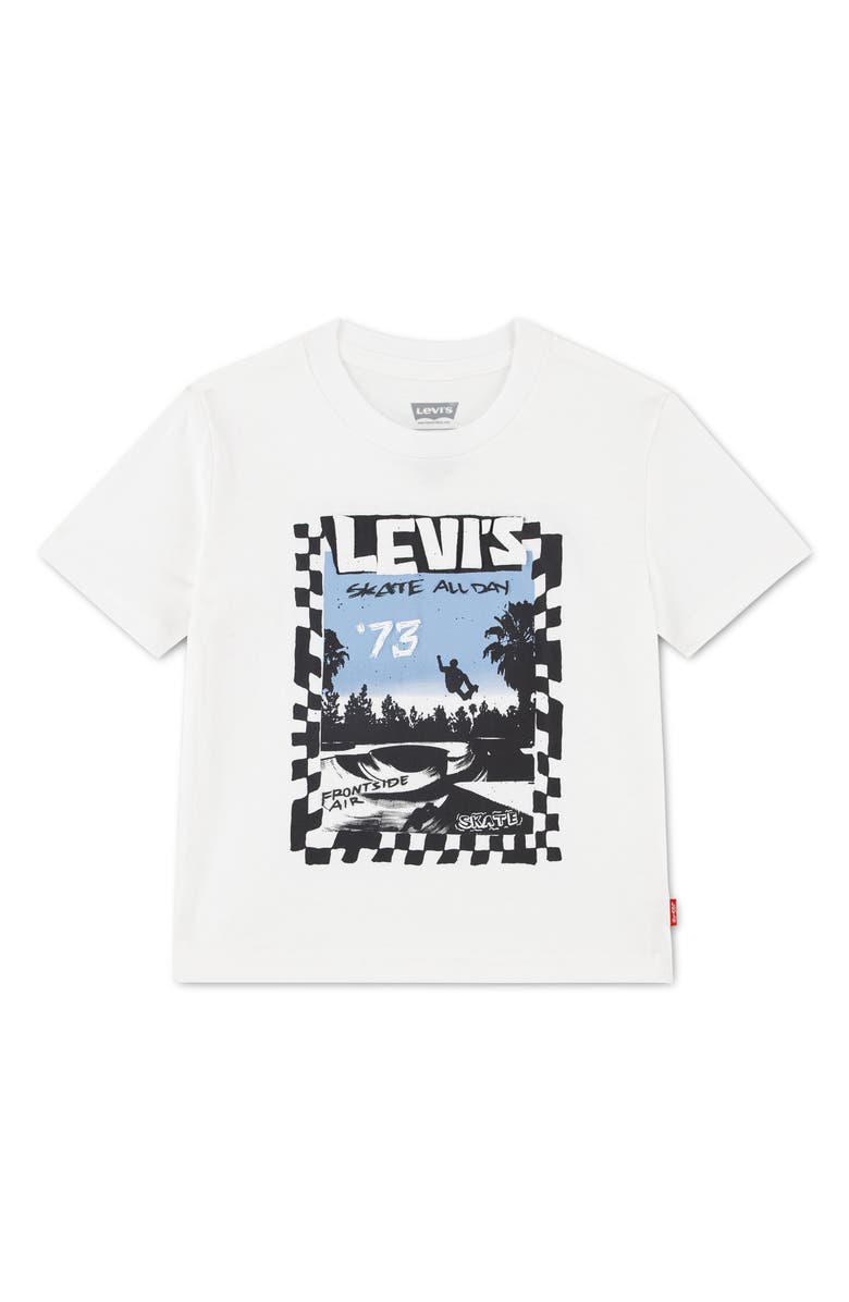 Levi's Kids' Catching Air Graphic T-Shirt, Main, color, Bright White