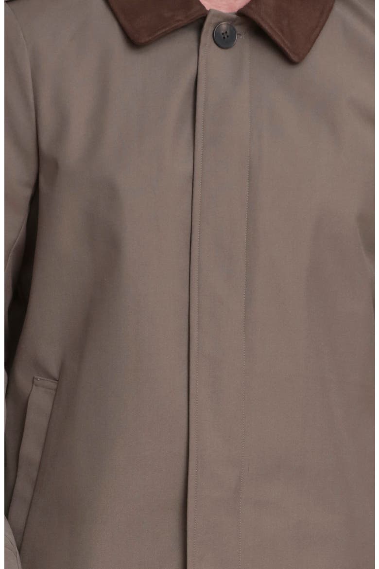 Combo Collar Mac Coat with Detachable Hood, Alternate, color, OLIVE