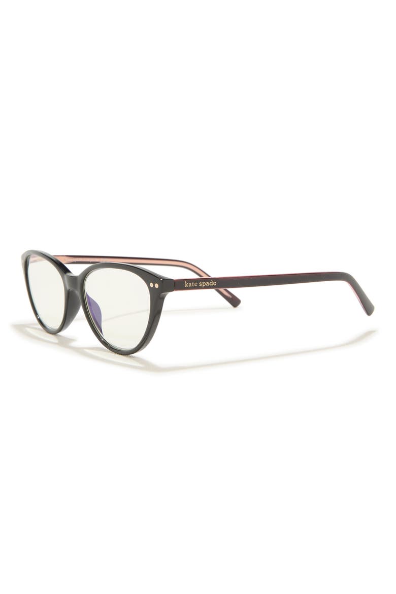 roanne 54mm cat eye reading glasses, Alternate, color, BLACK PINK