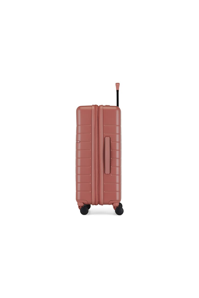 Munich Hardside Medium Luggage with Expansion, Alternate, color, Brick