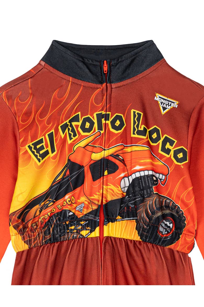 Zip-Up Coverall, Alternate, color, Red and Yellow El