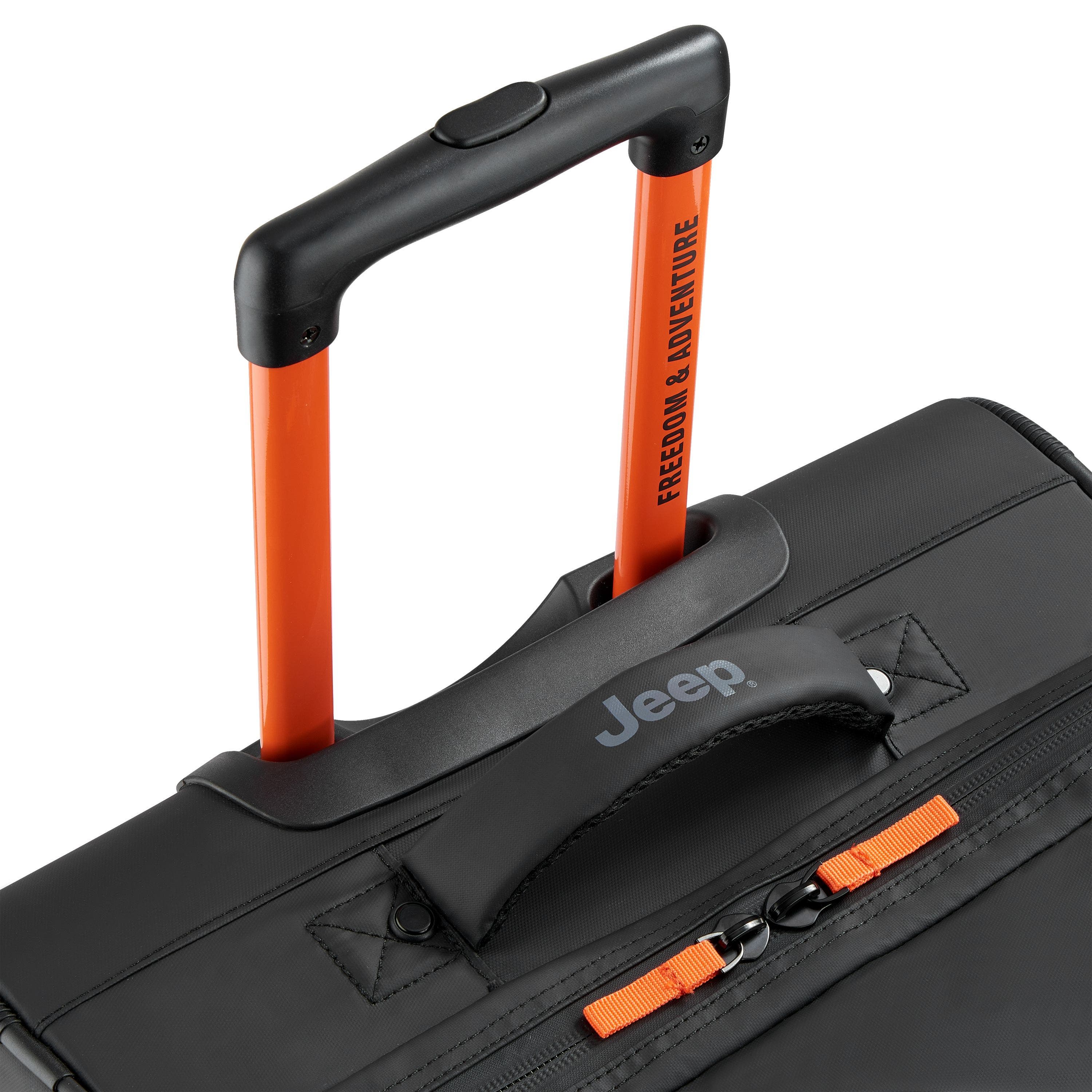 JEEP JS005A 31 Inch Two Wheel Rolling Travel Duffle Bag, Alternate, color, Black