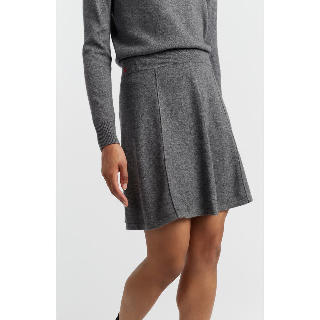 Chinti & Parker Wool-cashmere Mini Skirt In Gray