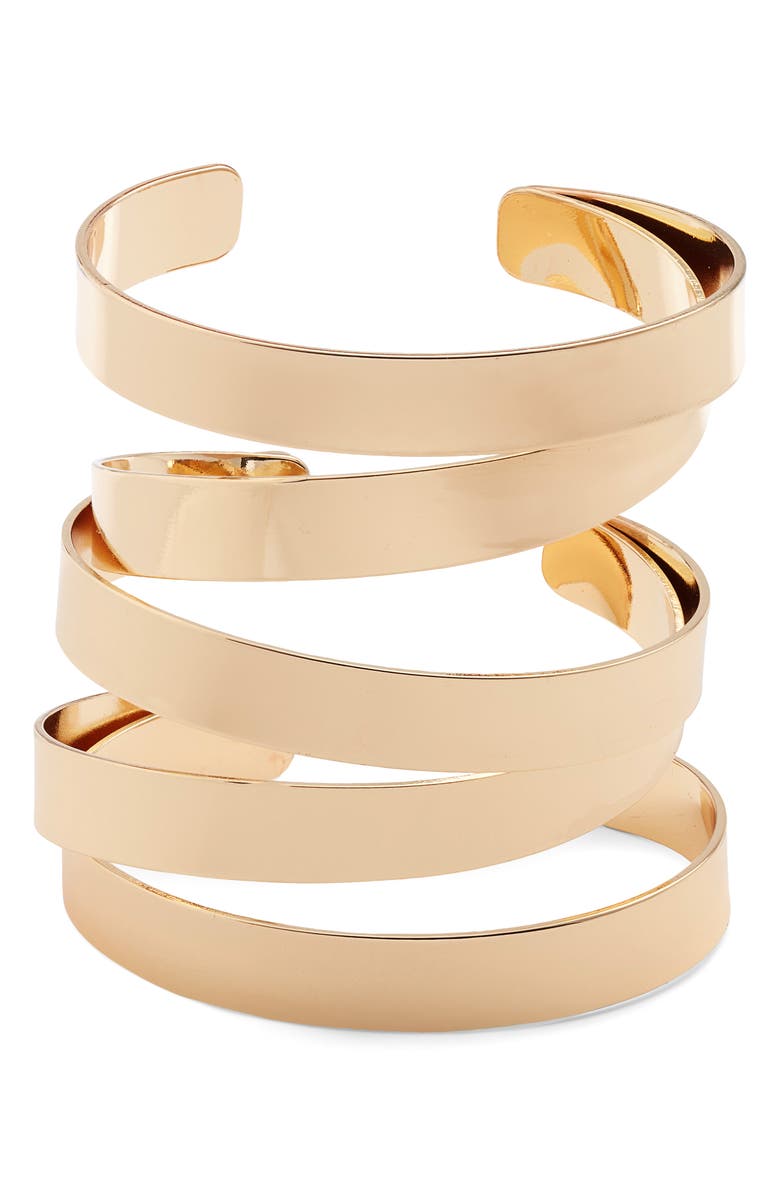 Nordstrom Twist Statement Cuff Bracelet, Main, color,