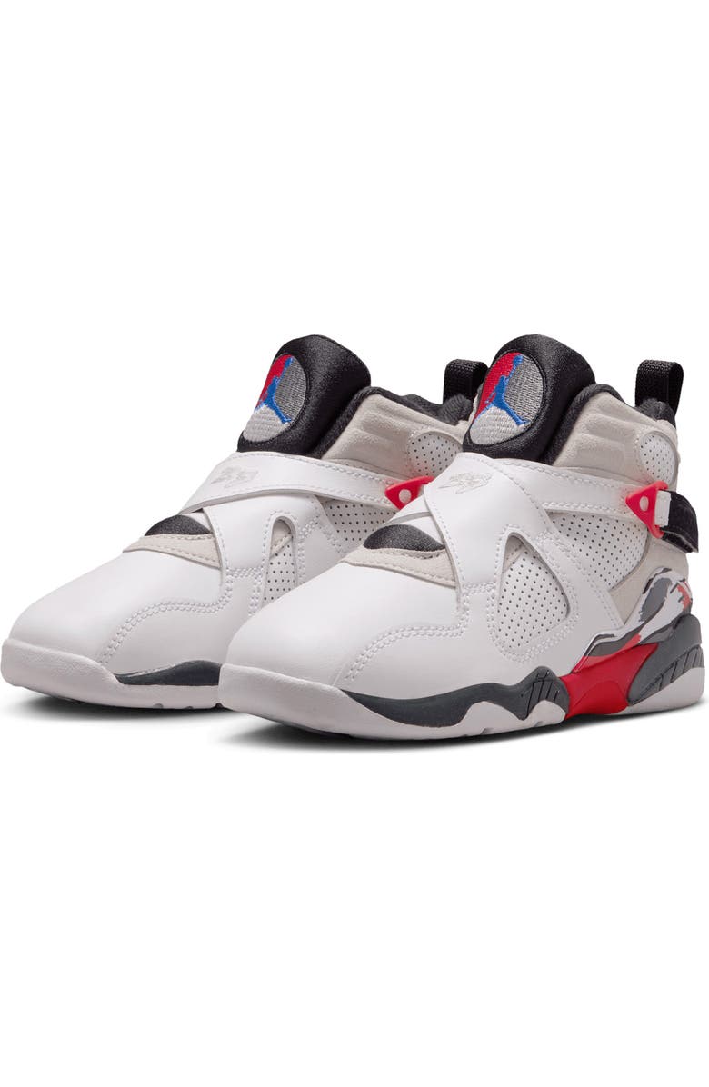 Nike Kids' Jordan 8 Retro Sneaker, Alternate, color, White/ Black