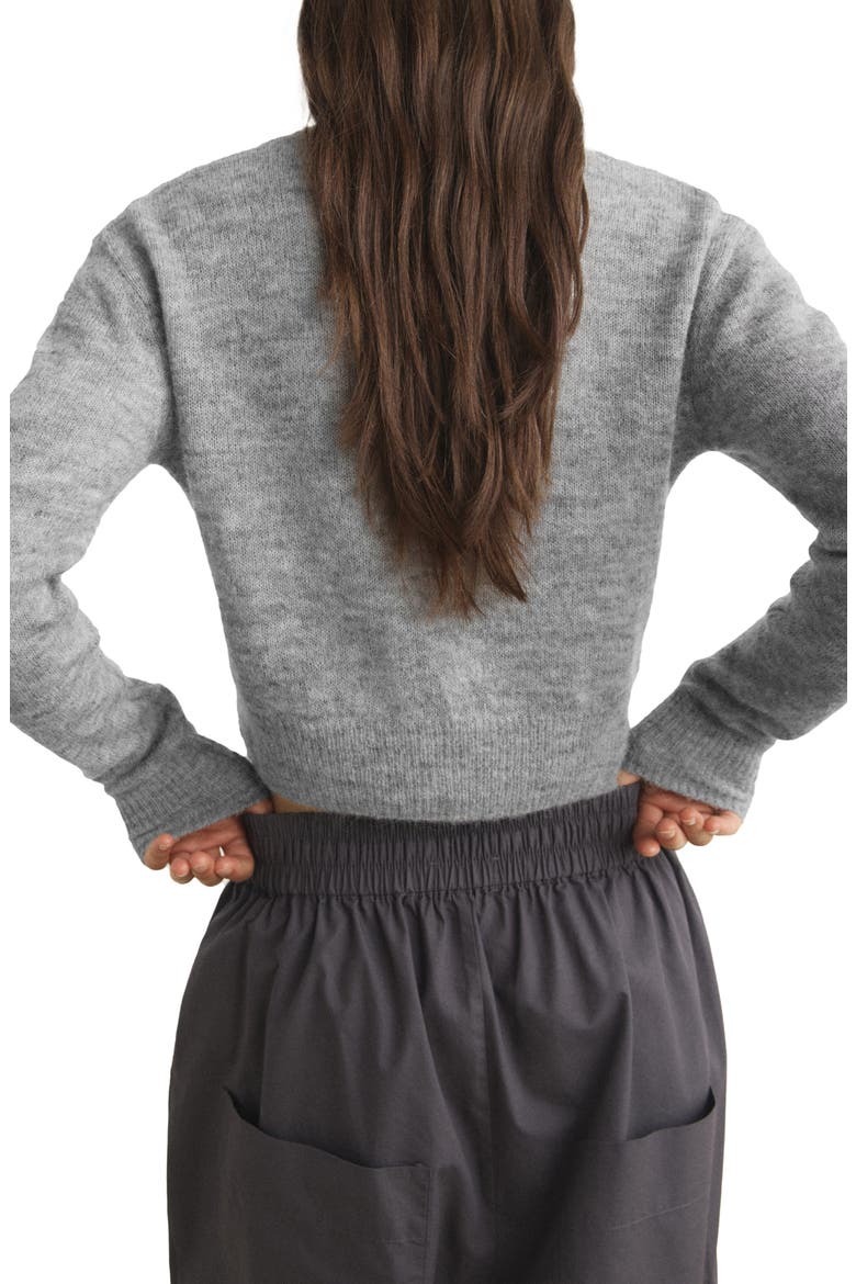 Crop Cardigan, Alternate, color, MEDIUM HEATHER GREY