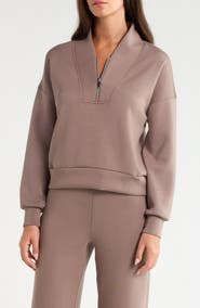 SPANX® AirEssentials Shawl Collar Quarter Zip Sweatshirt