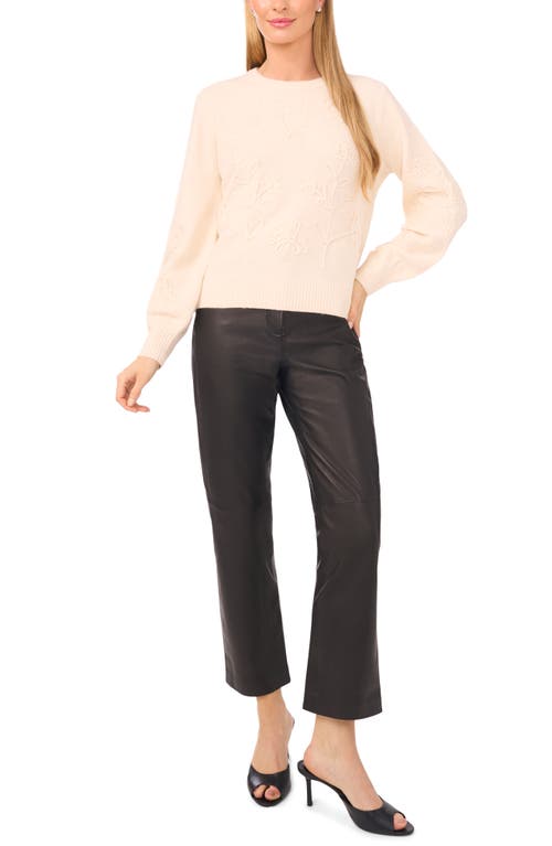 Ted Baker Embroidered Floral Sweater In Neutral
