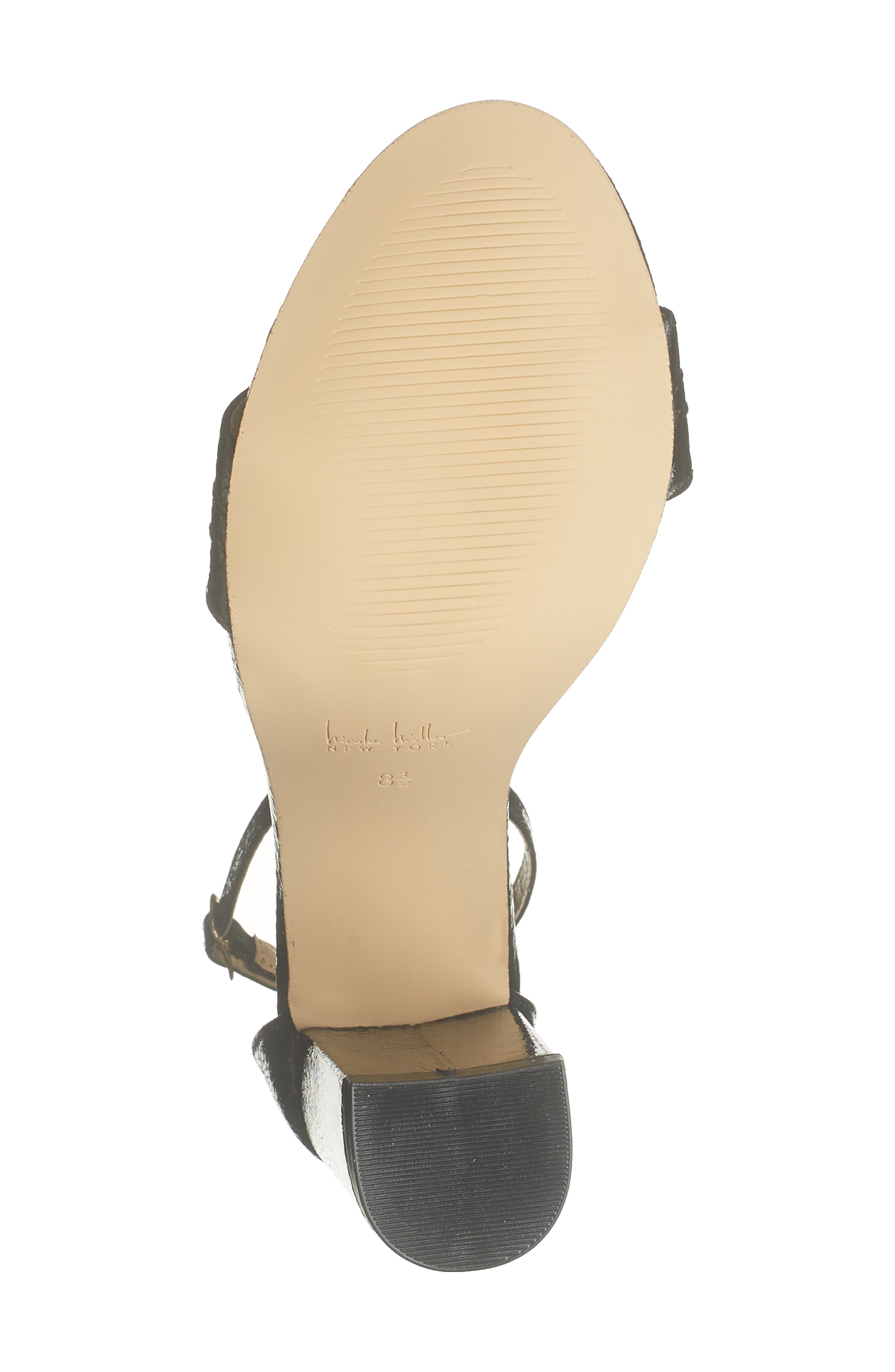 Nicole Miller Block Heel Jeweled Sandal, Alternate, color, 