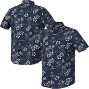 Reyn Spooner Men's Reyn Spooner  Navy New York Yankees Kekai Performance Button-Down Tri-Blend Top