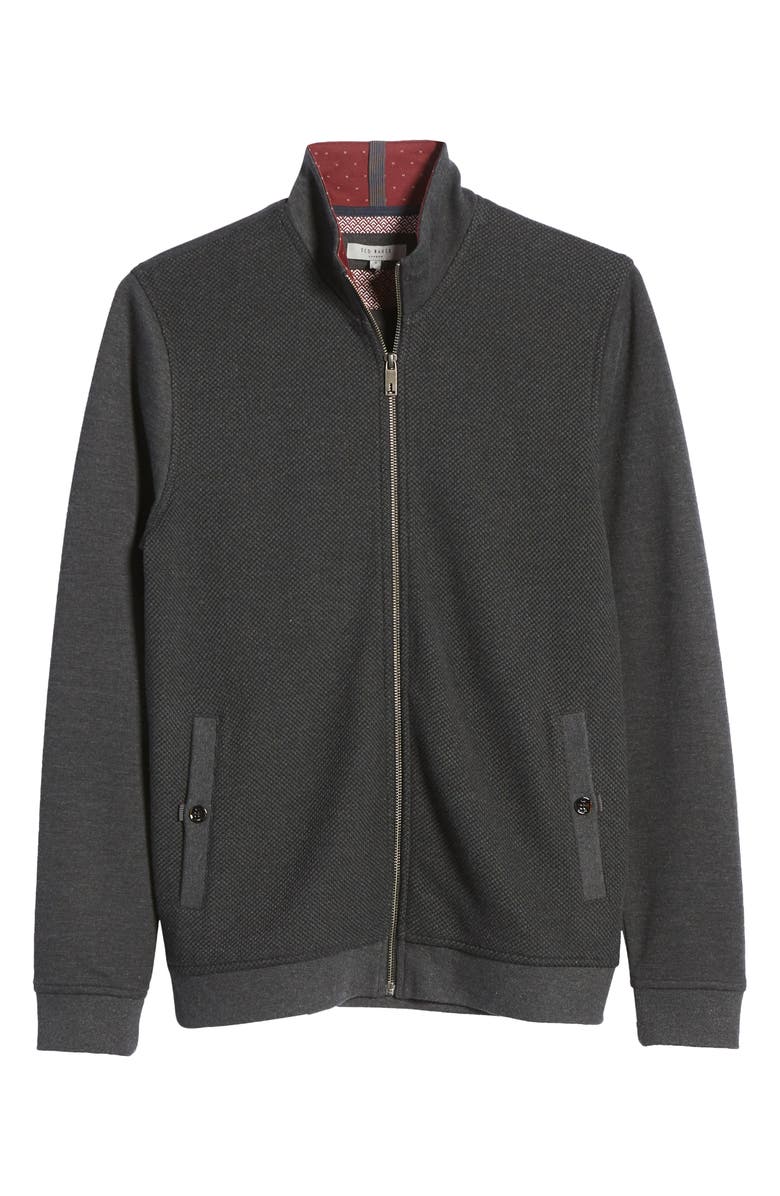 Ted Baker London Bonfyre Slim Fit Knit Jacket, Alternate, color, 