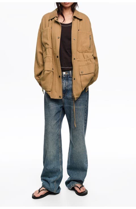 Jacket With Adjustable Waist