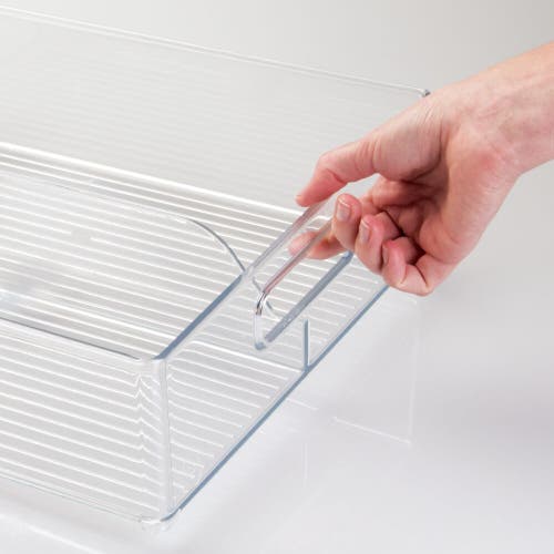Linus Divided Pantry Bin With Handles For Pantry, Refrigerator, Or Freezer