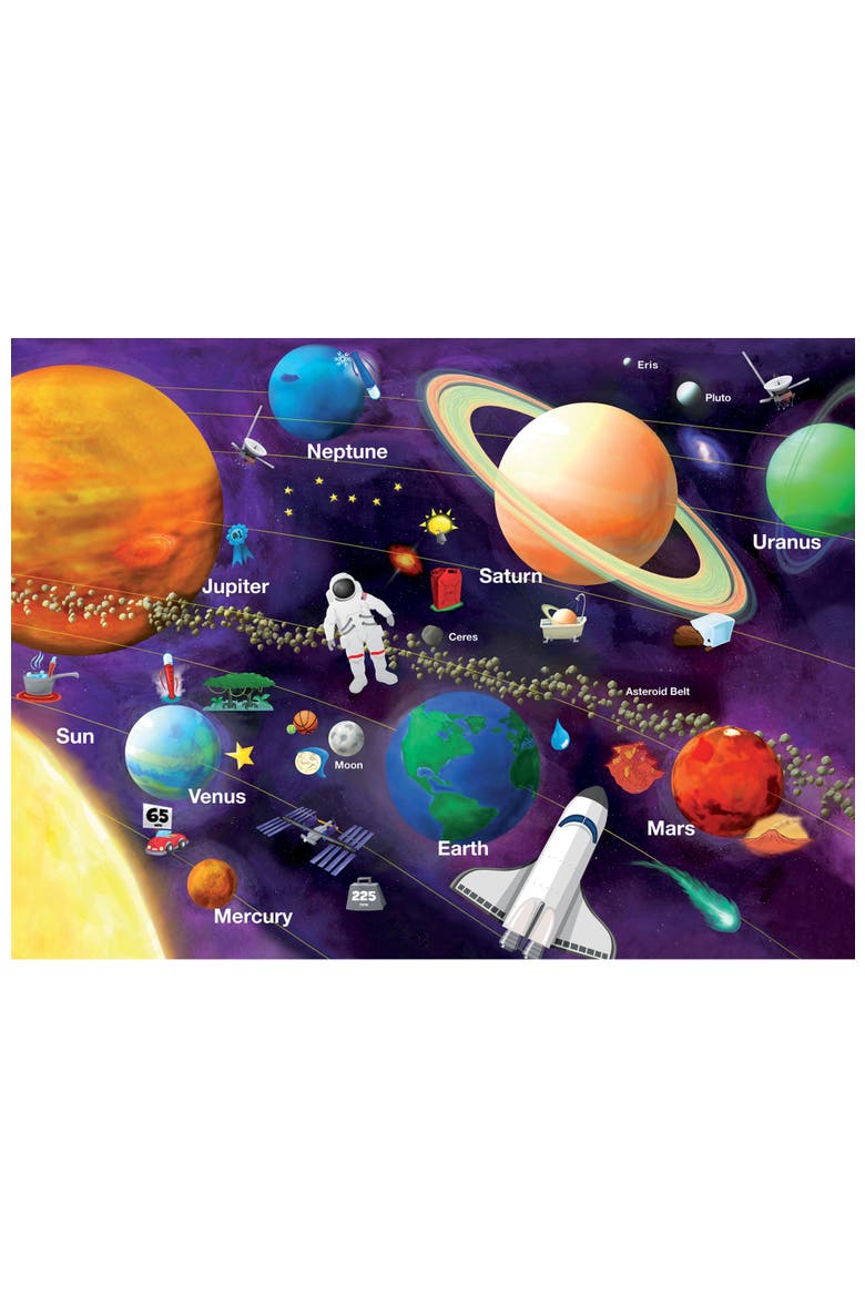 GlowSolar System 100 Piece Glow Puzzle, Alternate, color, Multicolor