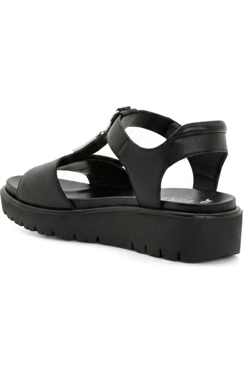 ara Belize Platform Sandal, Alternate, color, Black Nappa Leather