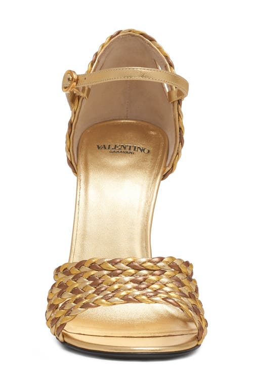 Valentino Garavani Hi Dolly Metallic Ankle Strap Sandal