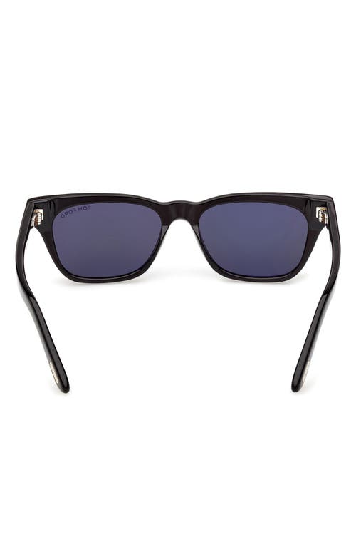 Tom Ford Penn 53mm Rectangular Sunglasses In Black