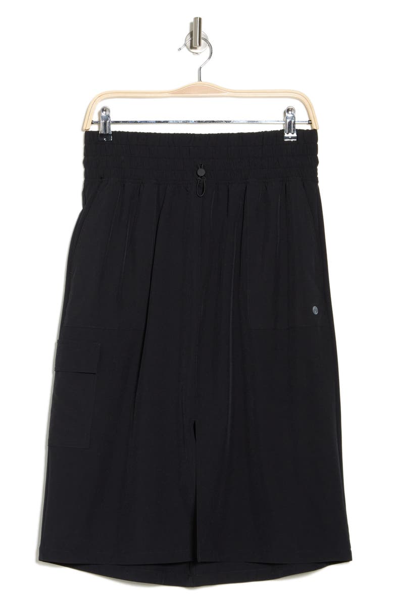 APANA Retreat Long Cargo Skirt, Alternate, color, Ricblk