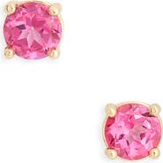 Bony Levy Pink Topaz Stud Earrings