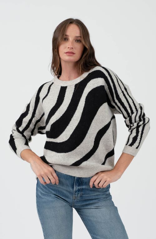 BLU PEPPER BLU PEPPER ANIMAL STRIPE SWEATER