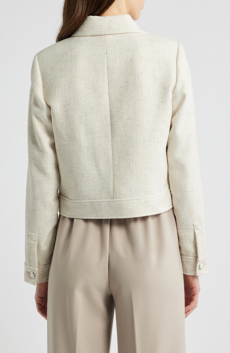 Tahari ASL Crop Tweed Jacket, Alternate, color, 