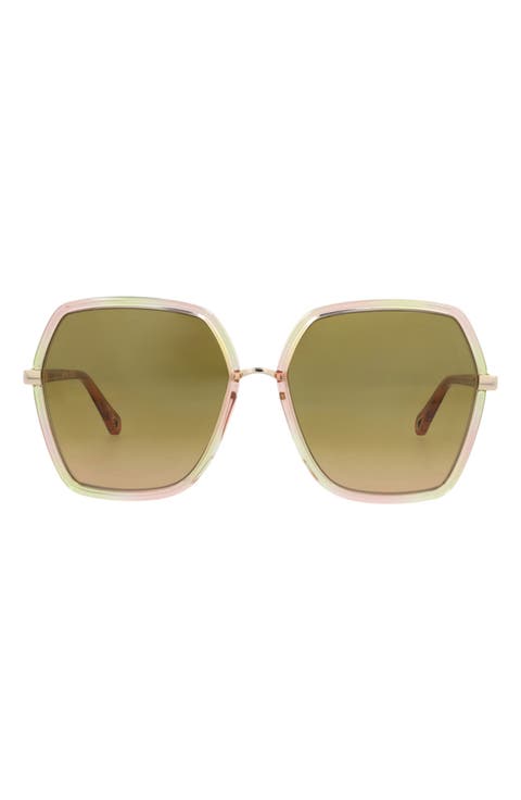 58mm Butterfly Sunglasses