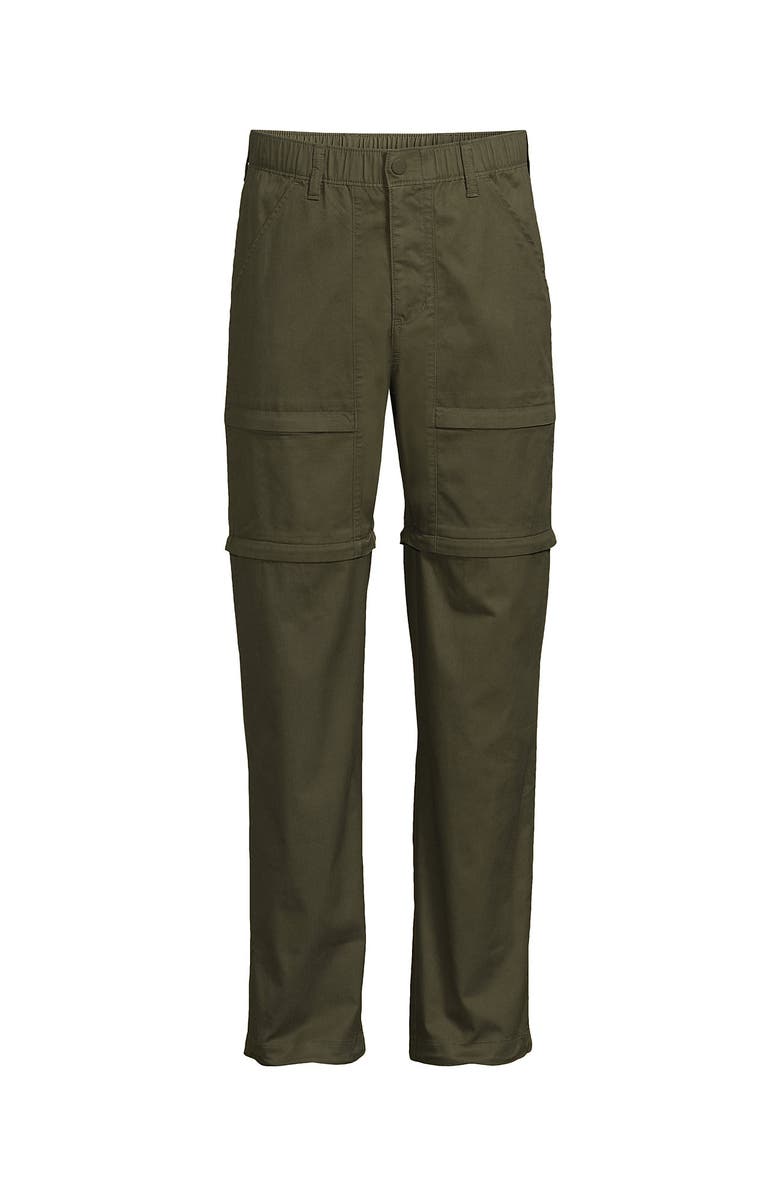 Lands' End Zip Off Pant, Alternate, color, Forest Moss