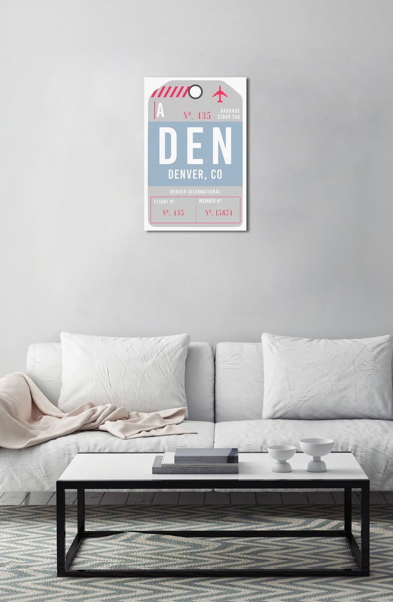 Oliver Gal Denver Luggage Tag Wall Art, Alternate, color,