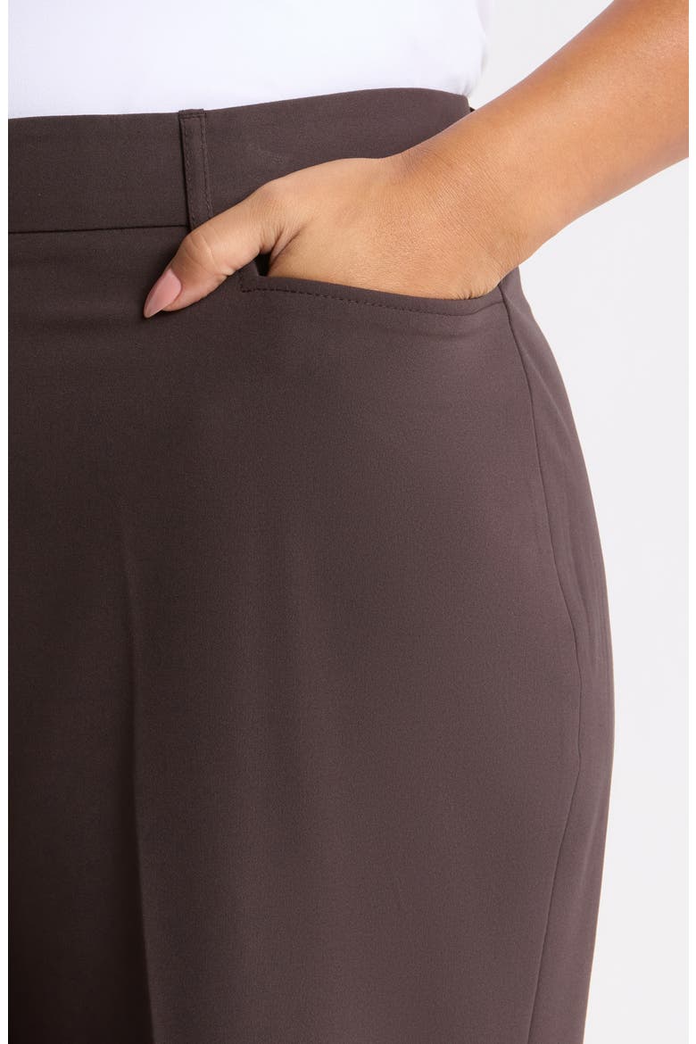 Bird's-Eye Straight Leg Pants, Alternate, color, ESPRESSO