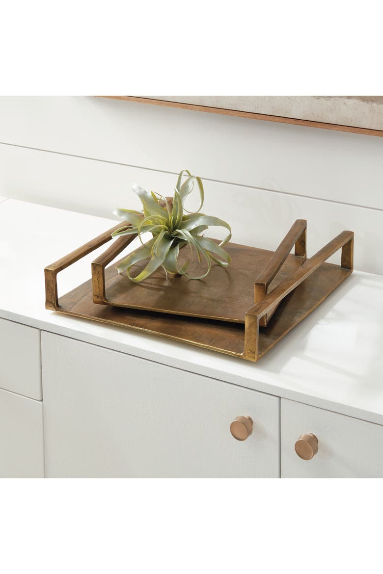 Cabot Square Tray Large, Alternate, color, Gold