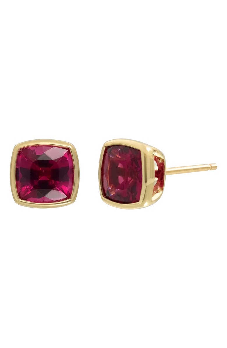 Bony Levy 14K Gold Rhodolite Stud Earrings, Main, color, 