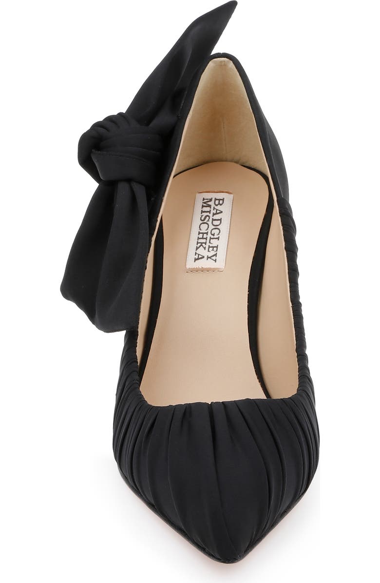 Badgley Mischka Collection Vanesa Pointed Toe Pump, Alternate, color, Black Fabric