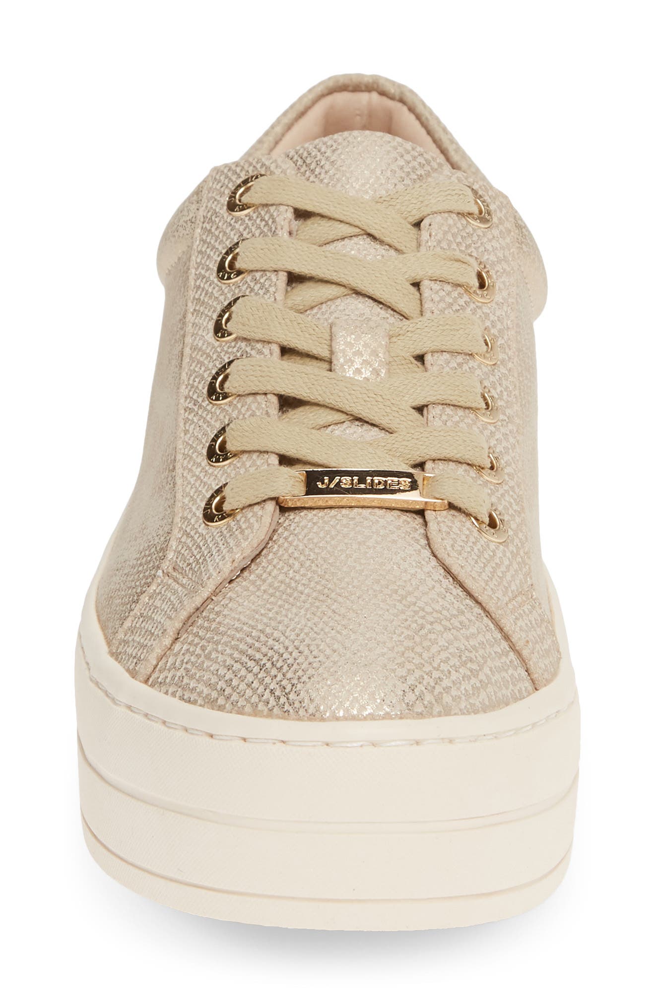 Hippie Platform Sneaker, Alternate, color, GOLD METALLIC NUBUCK LEATHER