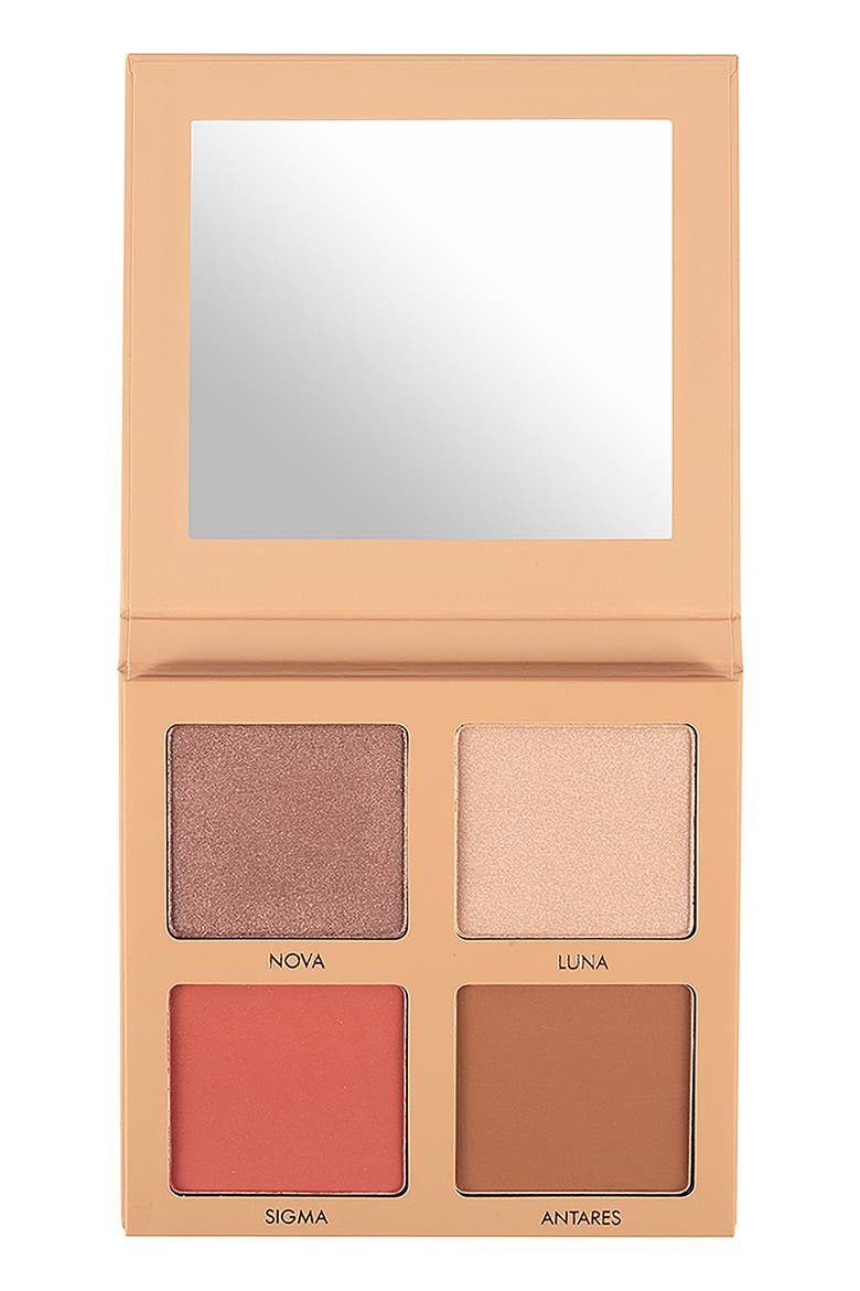 Stardust Glow Face Palette, Alternate, color, MEDIUM TO DARK