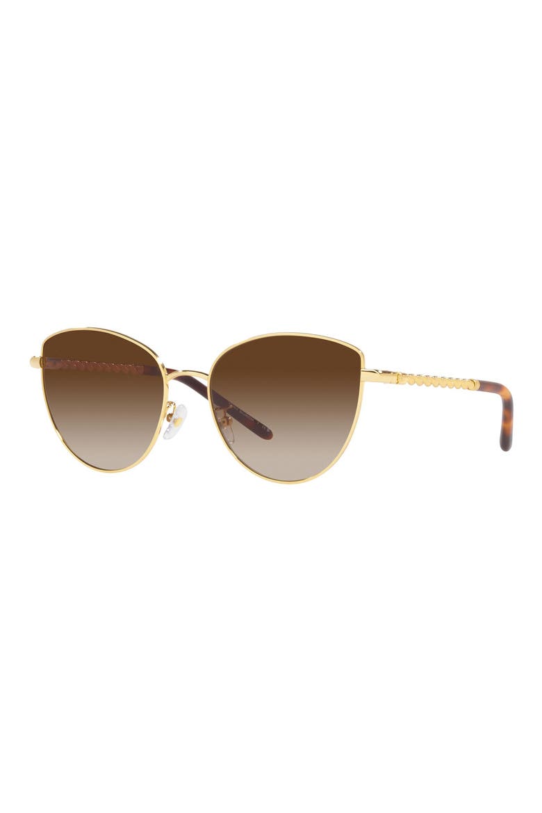 56mm Gradient Cat Eye Sunglasses, Alternate, color, BROWN GRADIENT