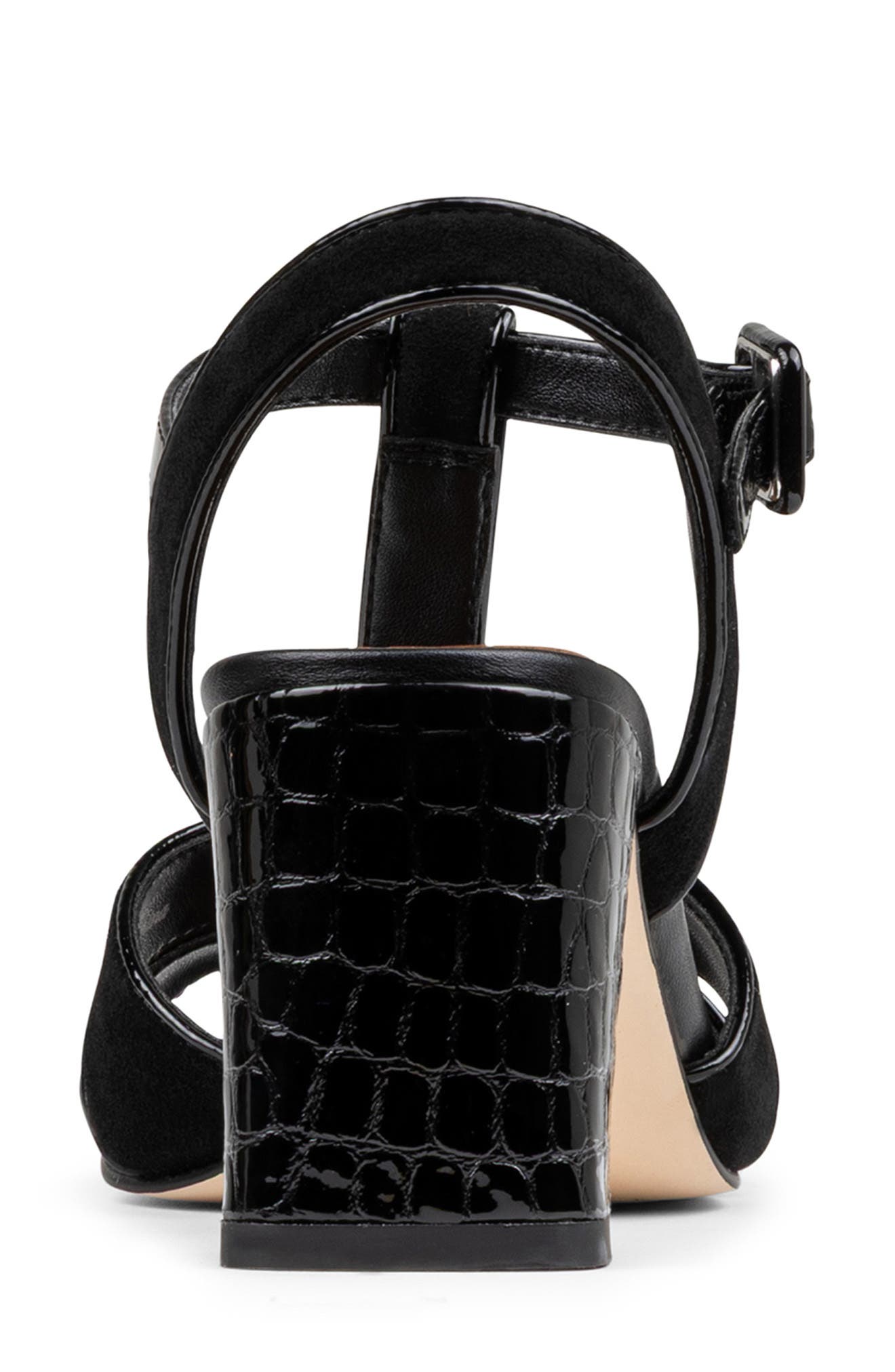 Donald Pliner T-Strap Sandal, Alternate, color, Black/ Black