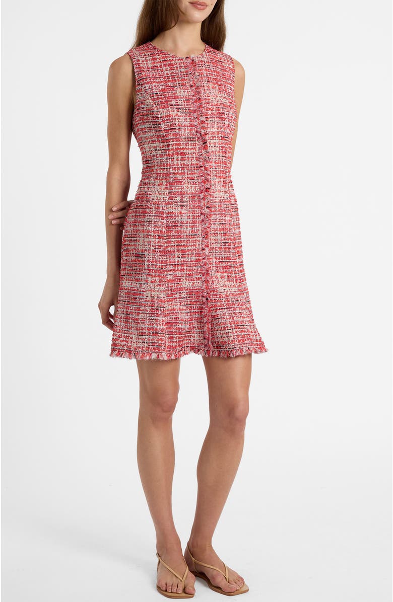 Santorelli Curona Sleeveless Sheath Dress, Alternate, color, Chili Pepper