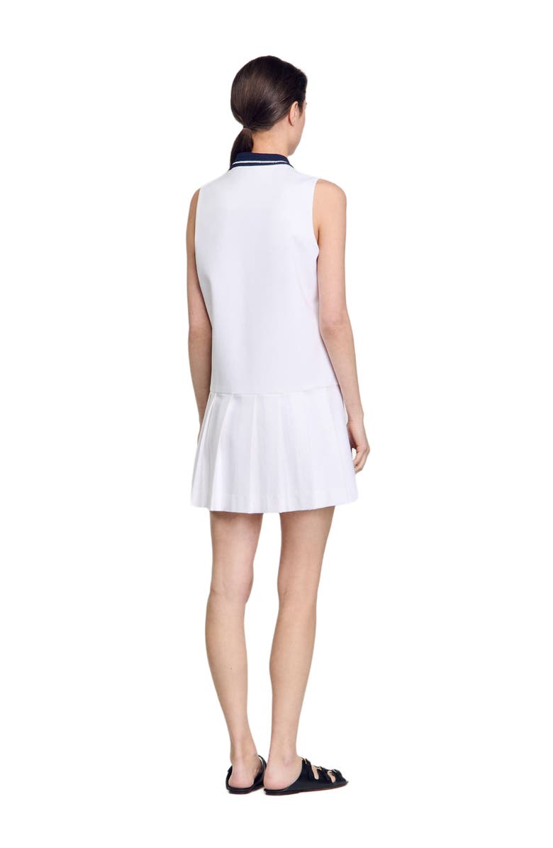 SANDRO Mini dress with contrasting collar, Alternate, color,
