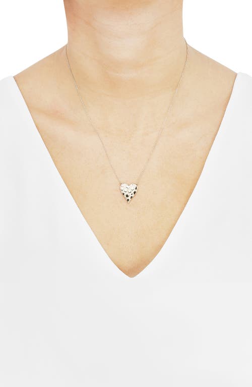 Frankie & Zoe Nugget Heart Pendant Necklace In Gold