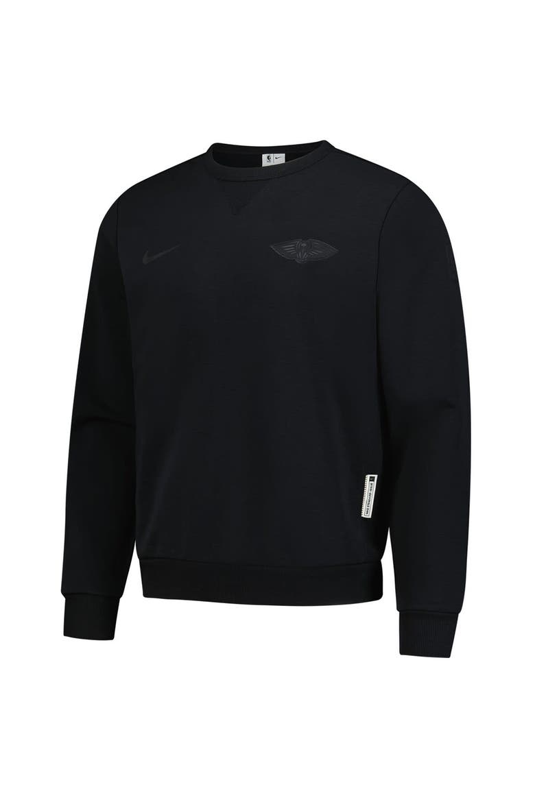 Men's Nike  Black New Orleans Pelicans Authentic Standard Issue Travel Dri-FIT Sweatshirt, Alternate, color, Black
