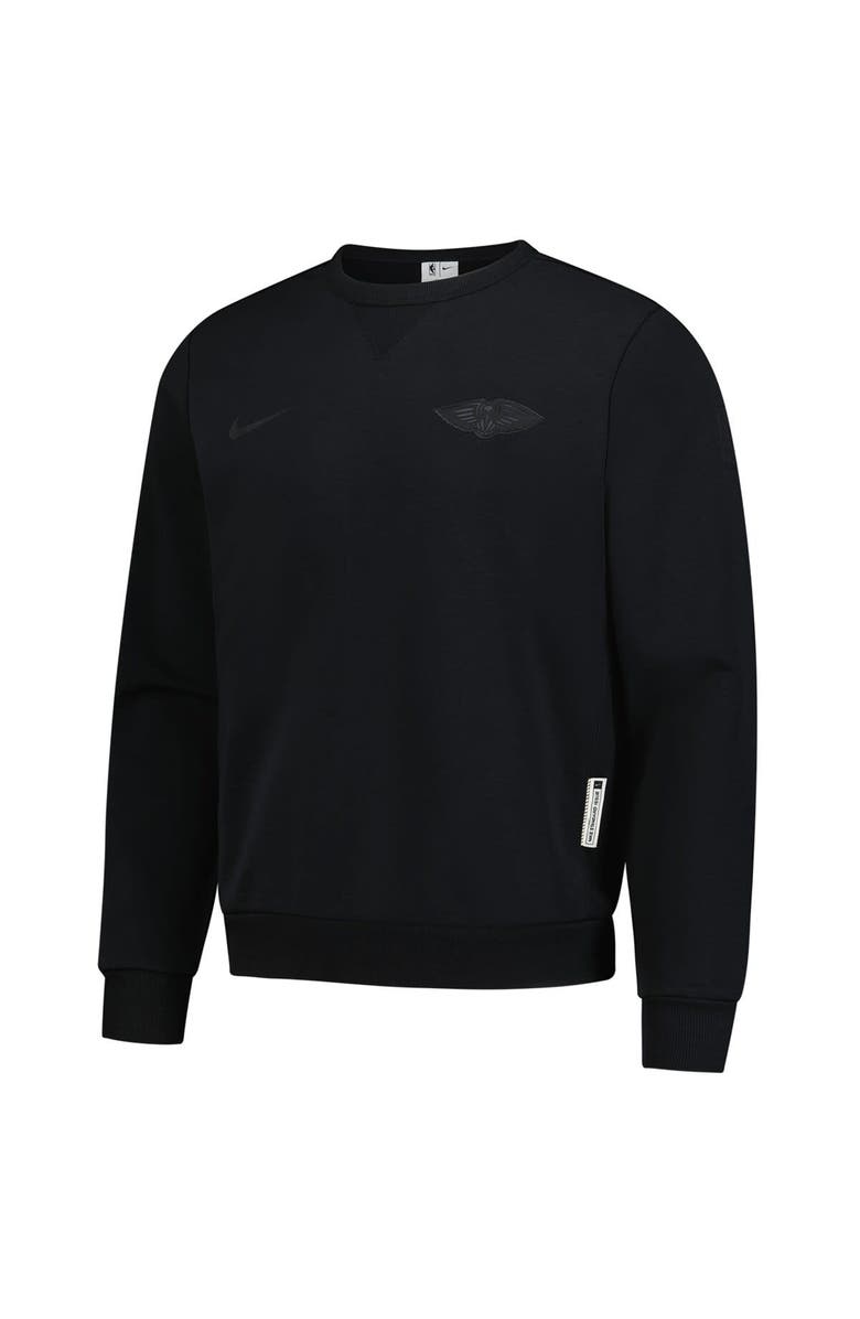 Nike Men's Nike  Black New Orleans Pelicans Authentic Standard Issue Travel Dri-FIT Sweatshirt, Alternate, color, Black